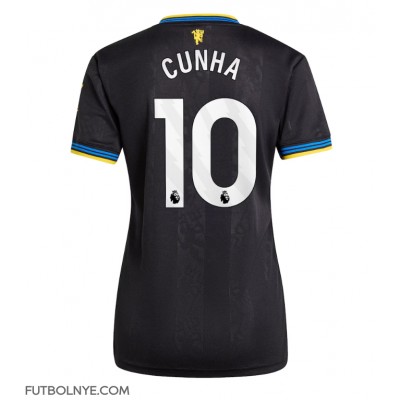 Camiseta Manchester United Matheus Cunha #10 Tercera Equipación para mujer 2025-26 manga corta Camiseta Manchester United Matheus Cunha #10 Tercera Equipación para mujer 2025-26 manga corta
